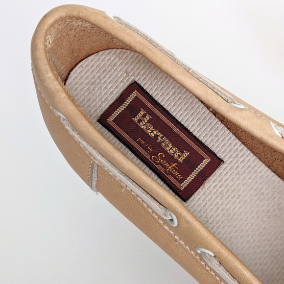 🇨🇦 Vintage Harvard By Santana Leather Loafers Boat Shoes - Picture 8 of 10